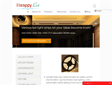 Tablet Screenshot of heappyled.com